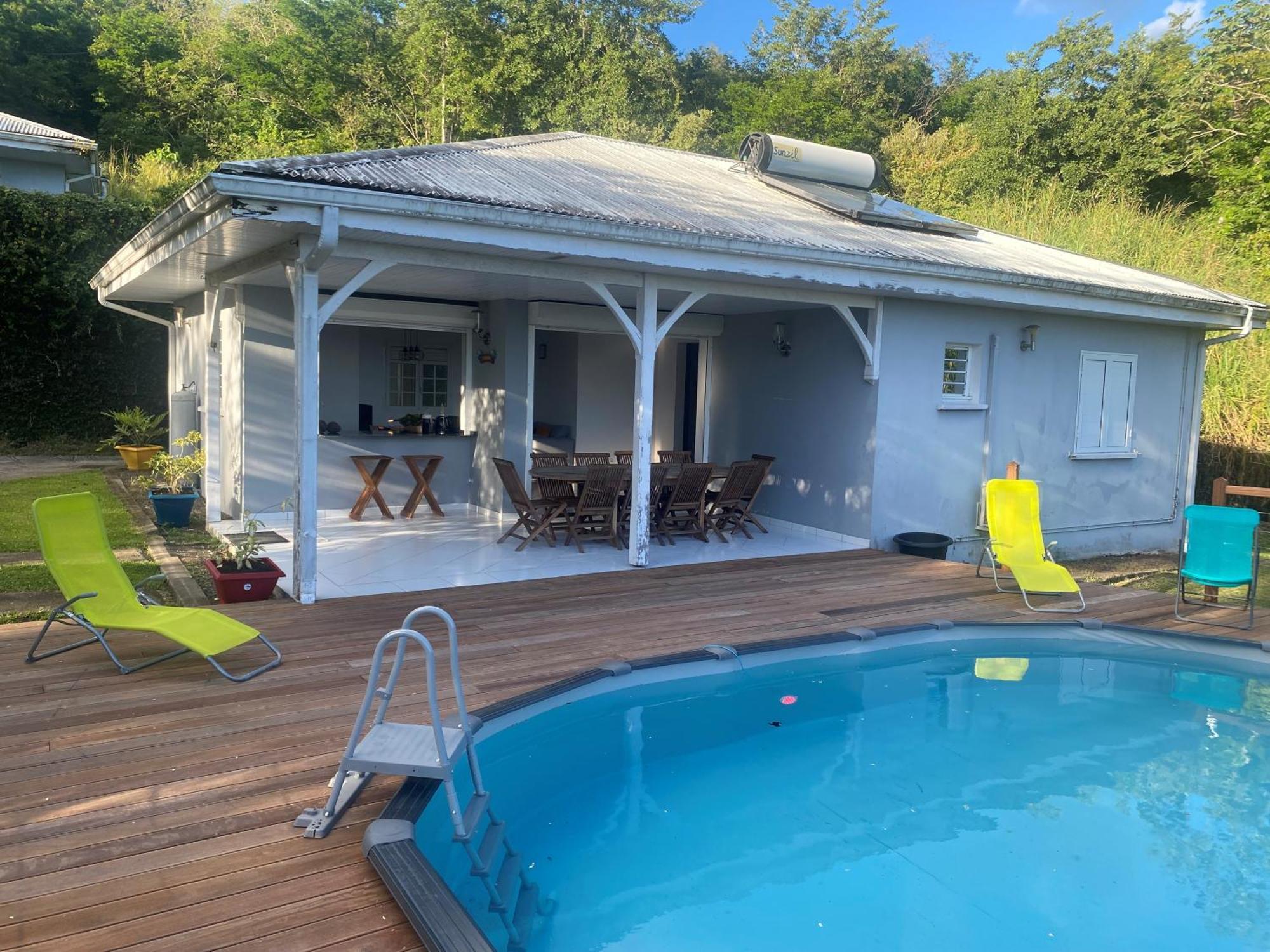 Les Terrasses De Maelle - Jolie Villa F4 Vue Mer Riviere-Salee Εξωτερικό φωτογραφία